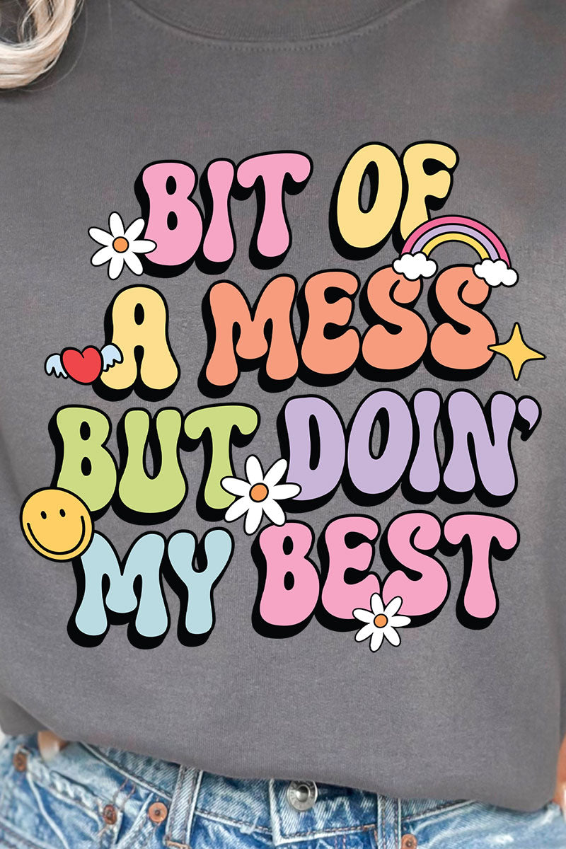 Bit Of A Mess Heavy-weight Crew Sweatshirt product image 2