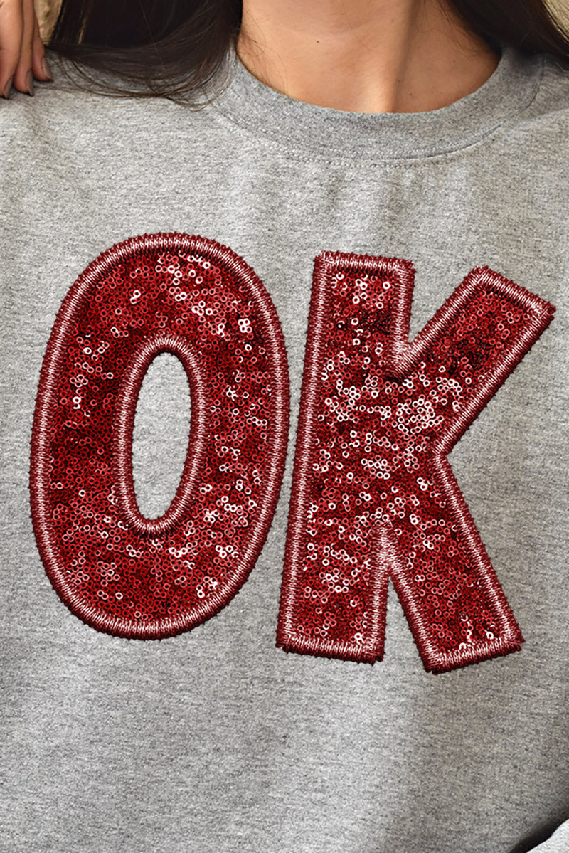 Faux Sequin OK Transfer Unisex NuBlend Crew Sweatshirt product image 2