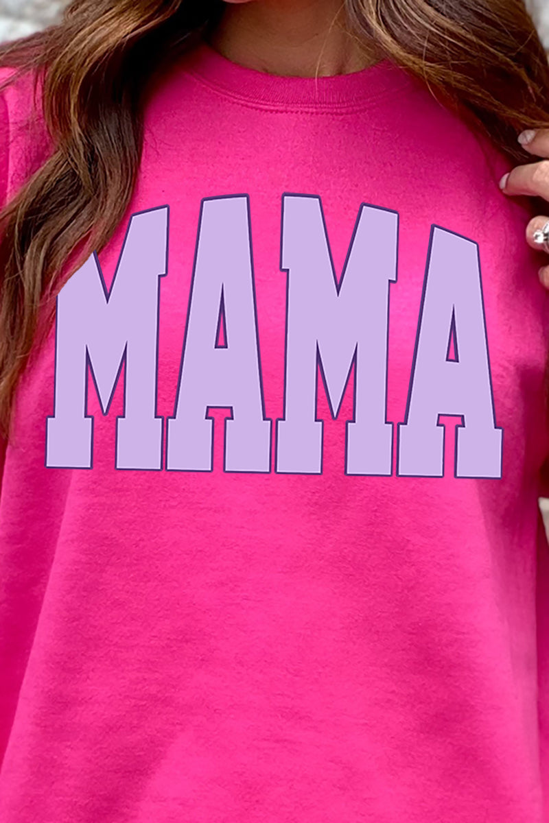 Lavender Arched Mama Heavy-weight Crew Sweatshirt product image 2
