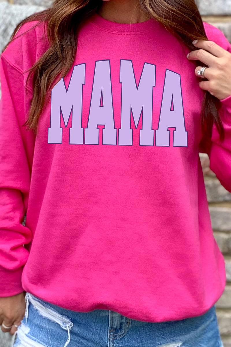 Lavender Arched Mama Heavy-weight Crew Sweatshirt product image 1