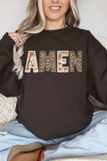 Boho Amen Faux Embroidery Transfer Heavy-weight Crew product image 1