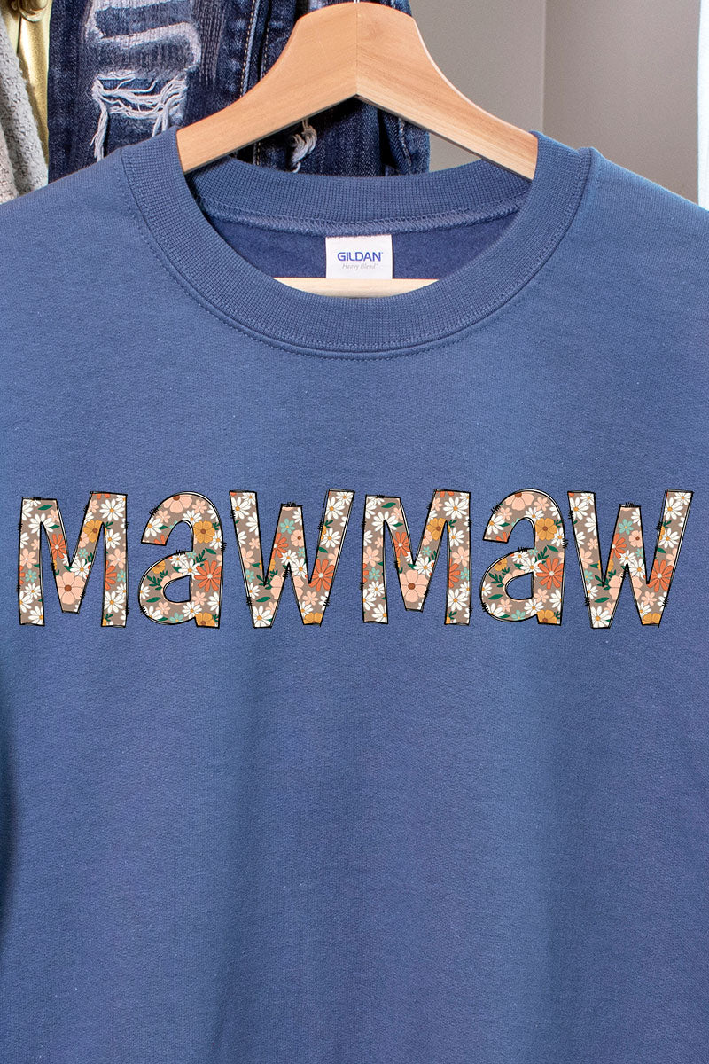 Floral Boho MawMaw Heavy-weight Crew Sweatshirt product image 2