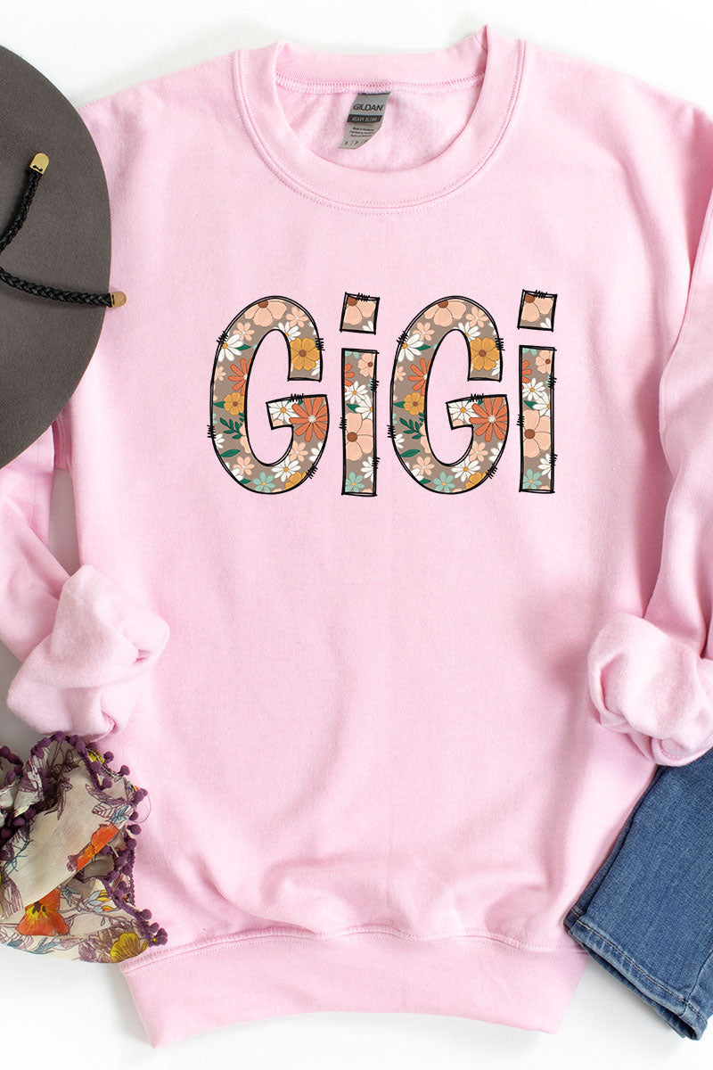 Floral Boho GiGi Heavy-weight Crew Sweatshirt product image 1