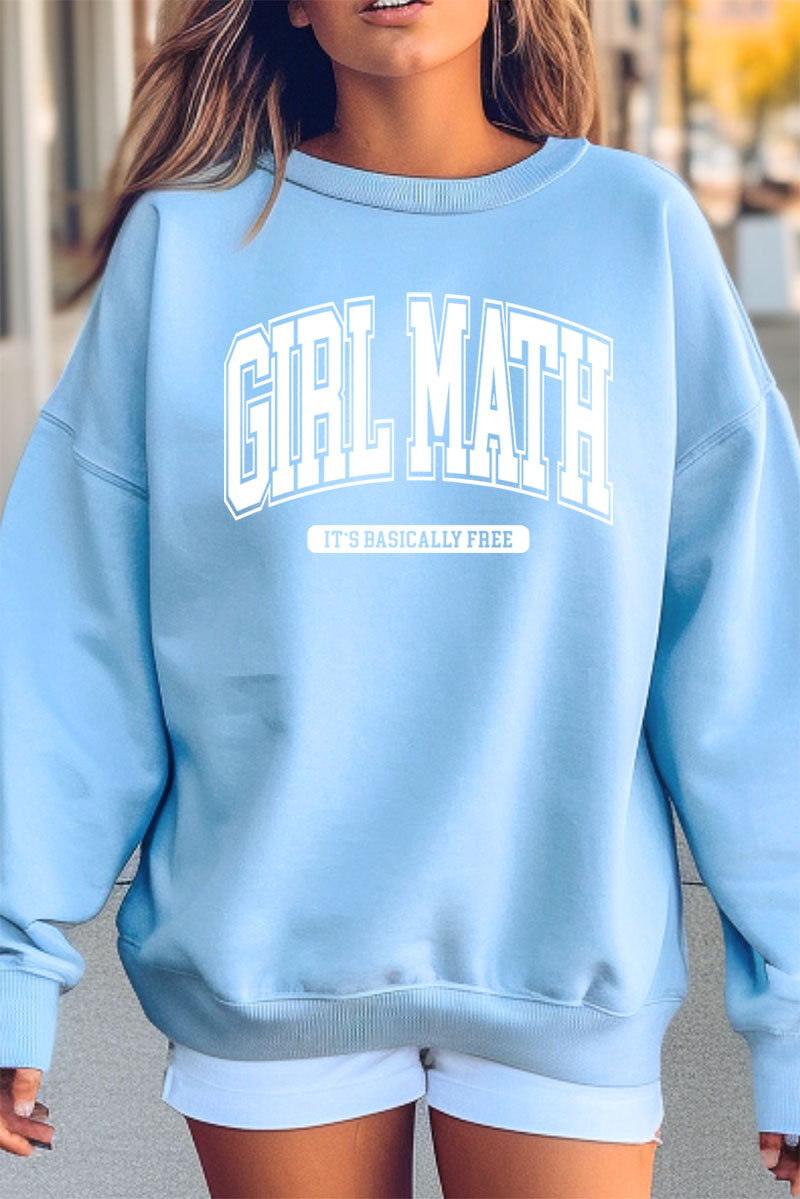 Girl Math Heavy-weight Crew Sweatshirt product image 1