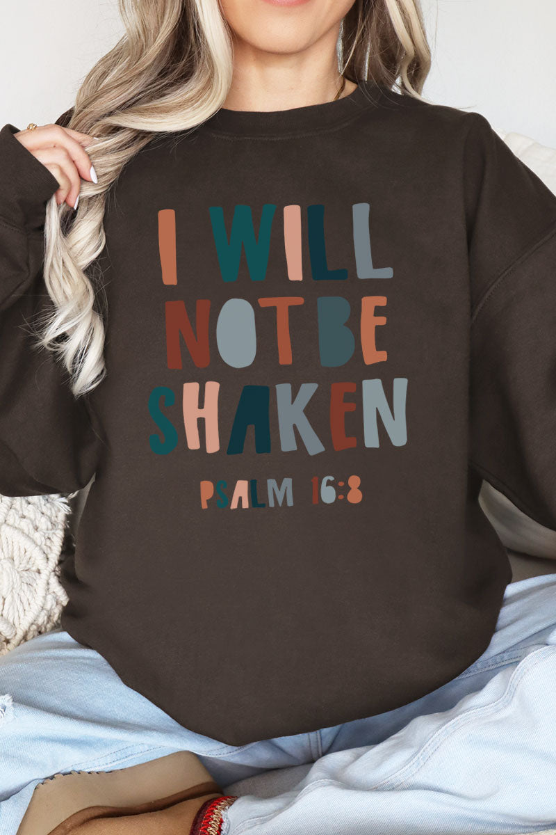 I Will Not Be Shaken Heavy-weight Crew Sweatshirt product image 1