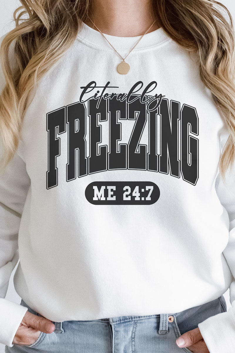 Literally Freezing Heavy-weight Crew Sweatshirt product image 1