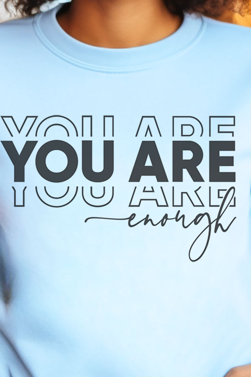 Stacked You Are Enough Heavy-weight Crew Sweatshirt product image 2