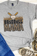 Leopard Baseball Mama Unisex Blend Tee product image 1