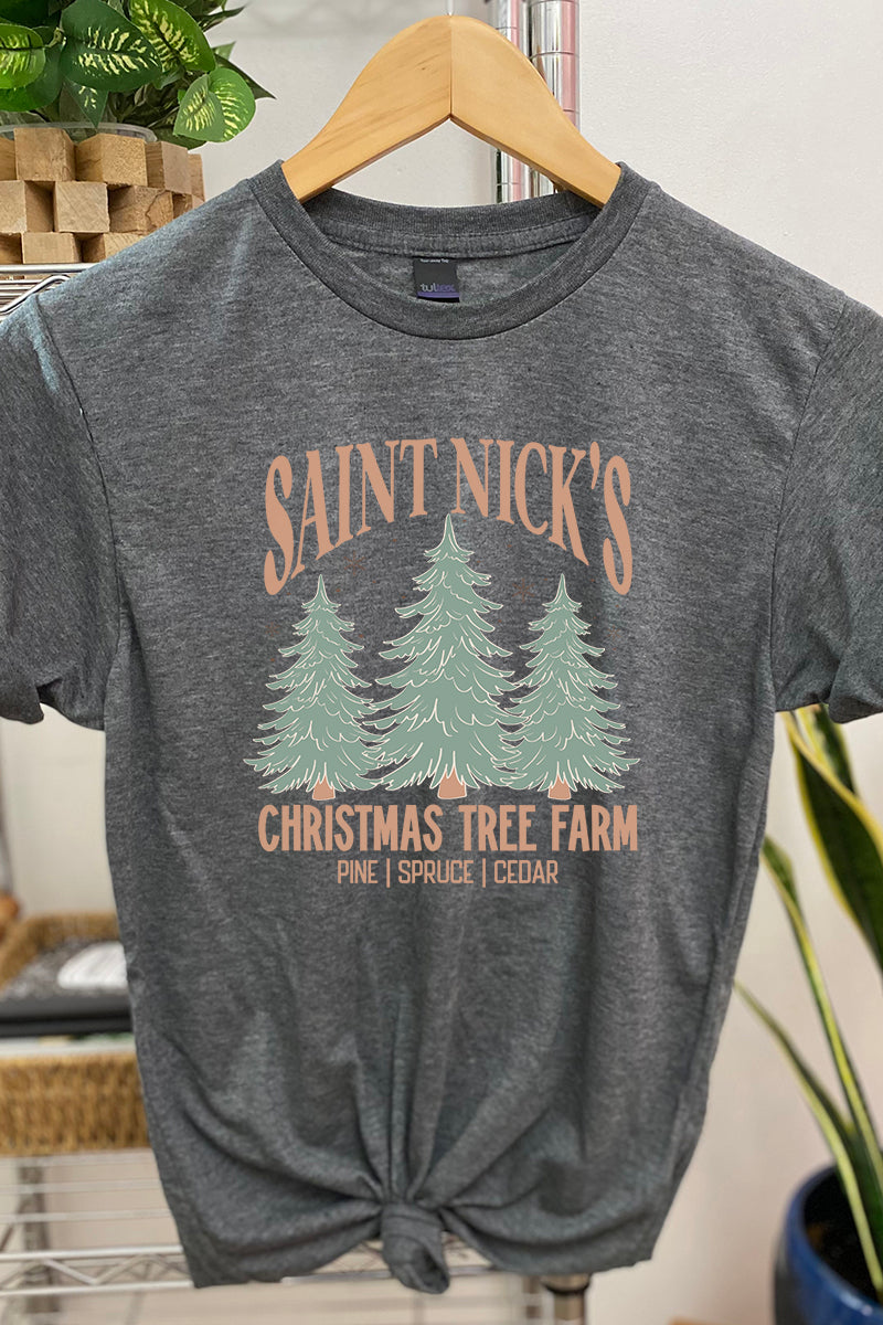 Saint Nick's Christmas Tree Farm Unisex Blend Tee product image 1