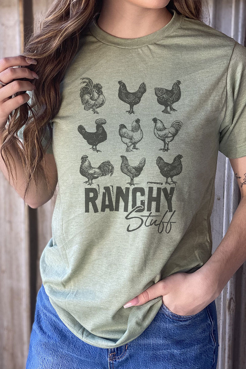 Ranchy Chicken Stuff Unisex Poly-Rich Blend Tee product image 1