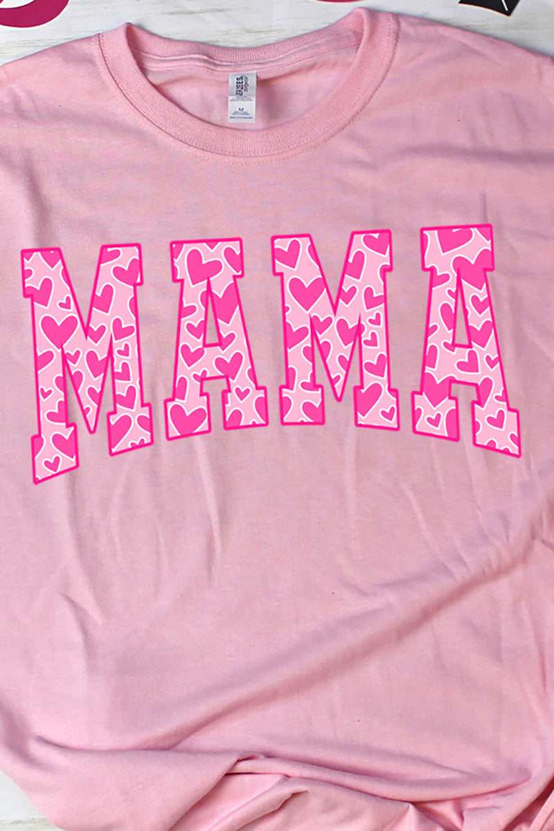 All The Hearts Mama Pink Unisex Dri-Power Long-Sleeve 50/50 product image 2