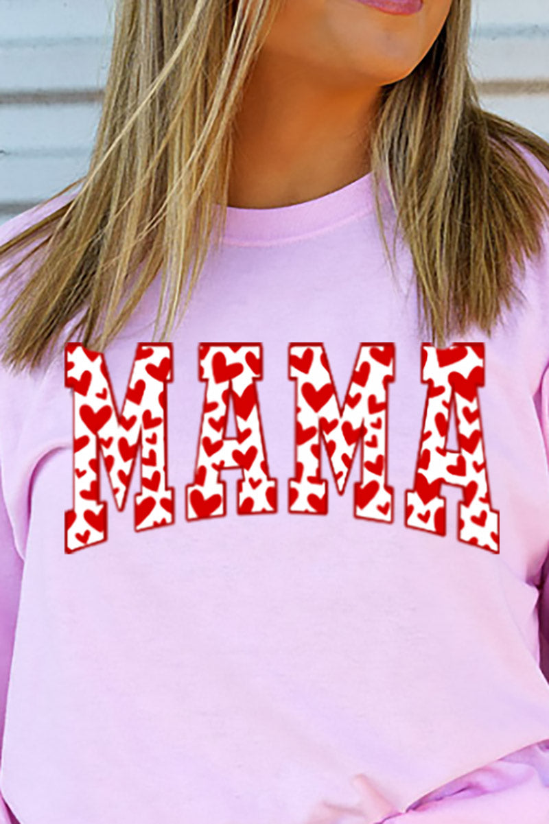 All The Hearts Mama Red Unisex Dri-Power Long-Sleeve 50/50 product image 2