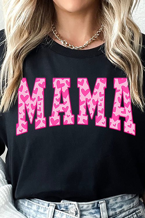 All The Hearts Mama Pink Short Sleeve Relaxed Fit T-Shirt product image 2