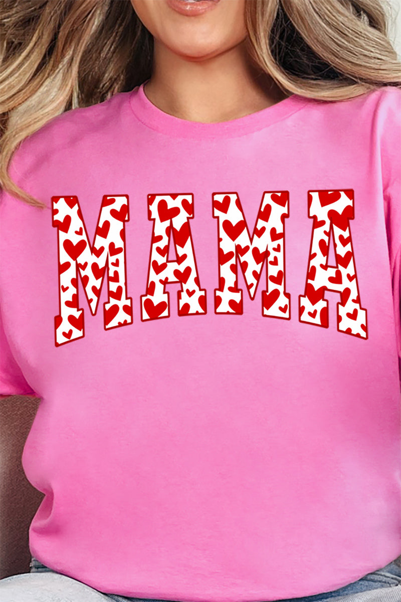 All The Hearts Mama Red Short Sleeve Relaxed Fit T-Shirt product image 2