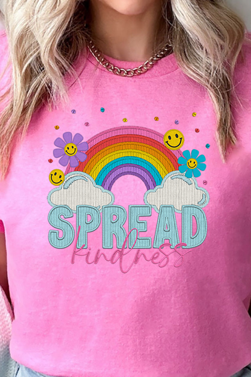 Spread Kindness Faux Embroidery Transfer Short Sleeve product image 2