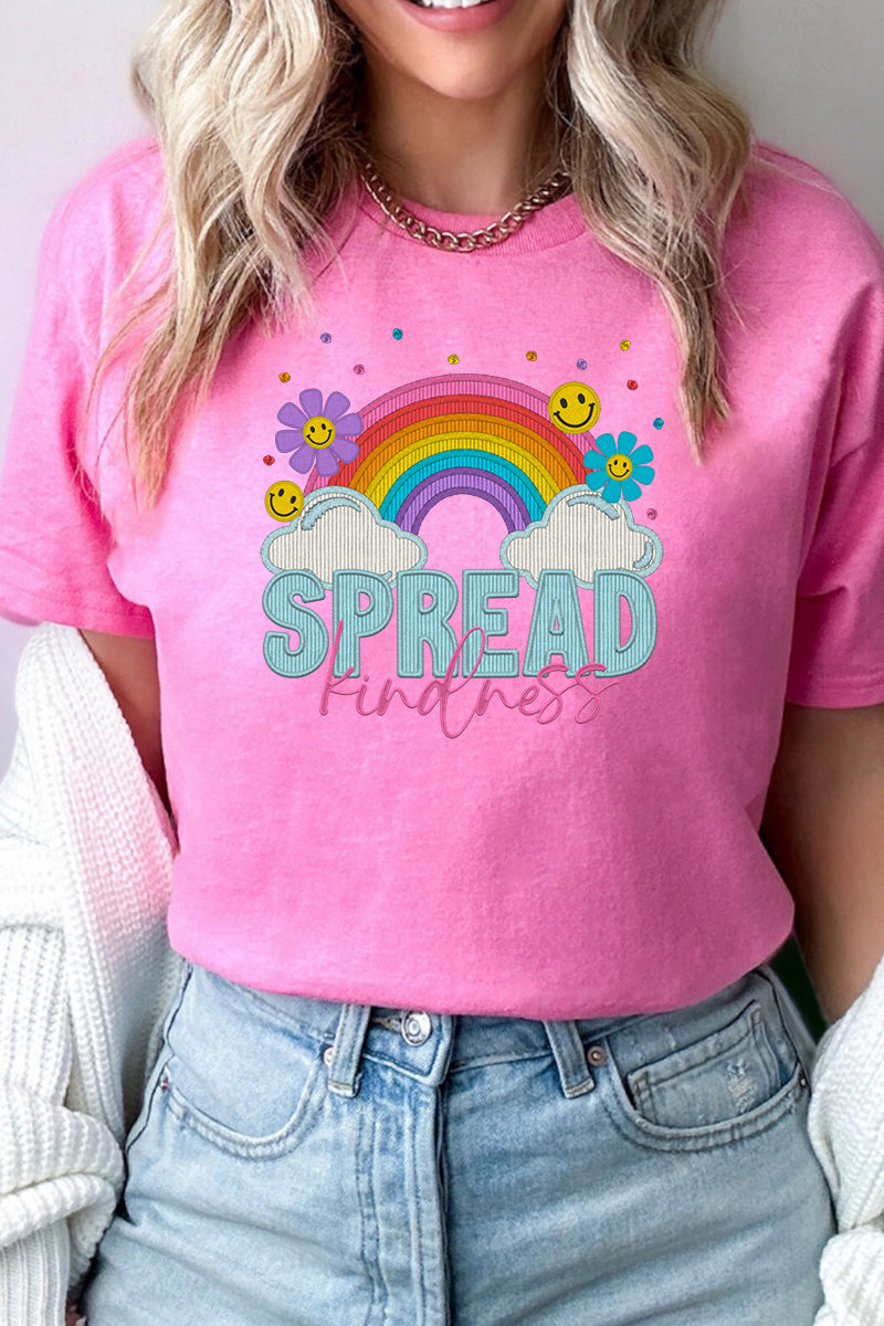 Spread Kindness Faux Embroidery Transfer Short Sleeve product image 1