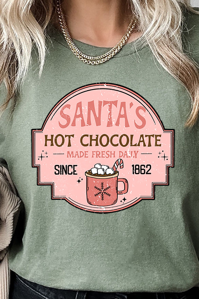 Santa's Hot Chocolate Short Sleeve Relaxed Fit T-Shirt product image 2