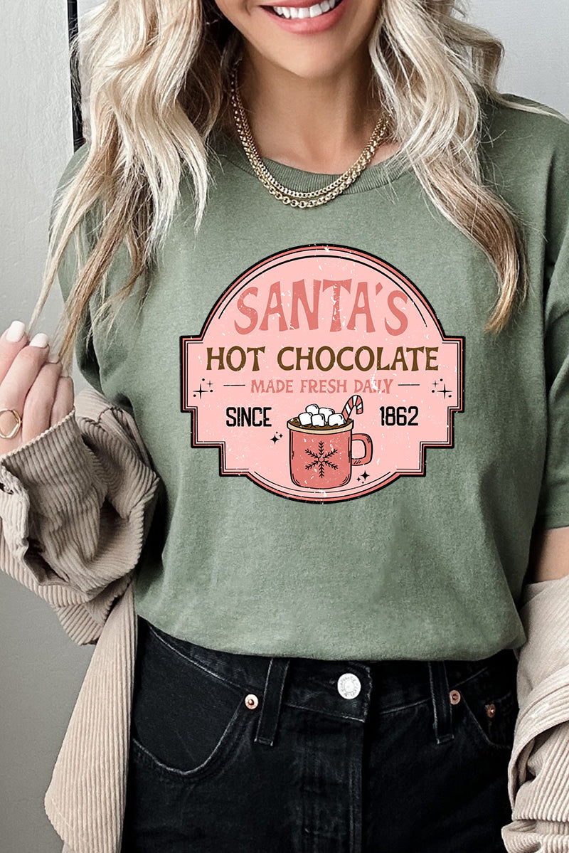 Santa's Hot Chocolate Short Sleeve Relaxed Fit T-Shirt product image 1