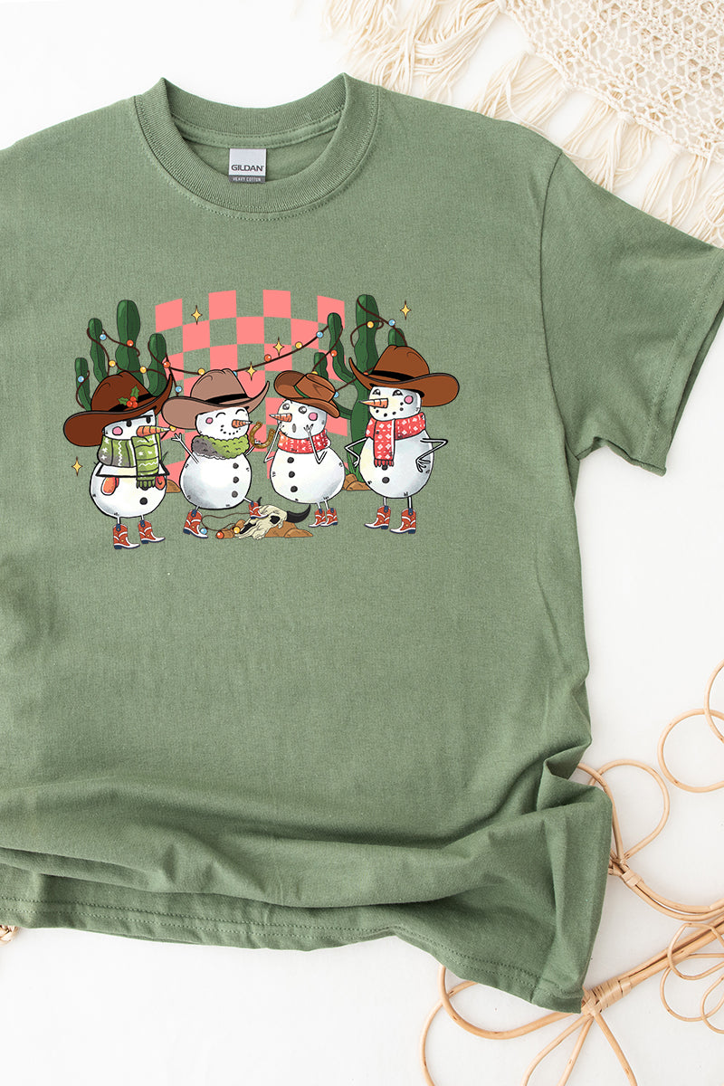 Snow Country Western Christmas Short Sleeve Relaxed Fit product image 1