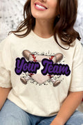 Baseball Home Plate Purple And Black Short Sleeve Relaxed product image 1