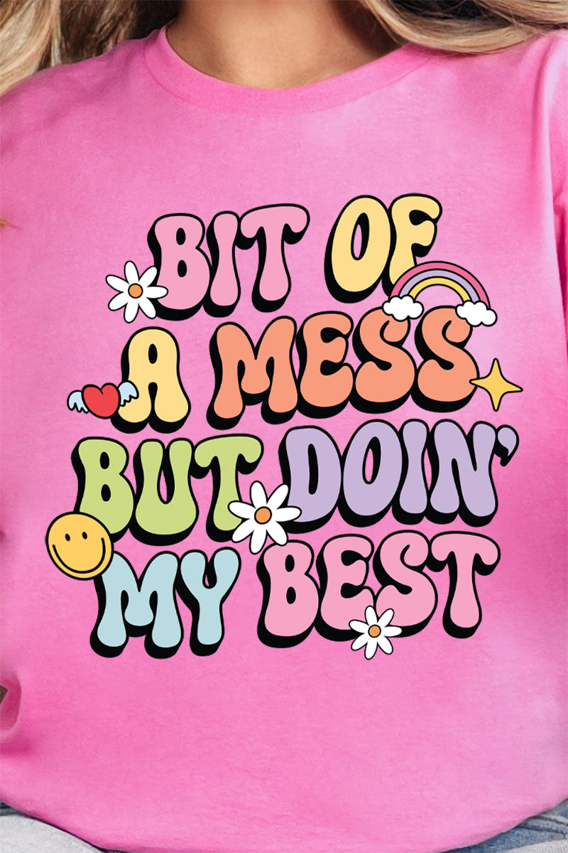 Bit Of A Mess Short Sleeve Relaxed Fit T-Shirt product image 2