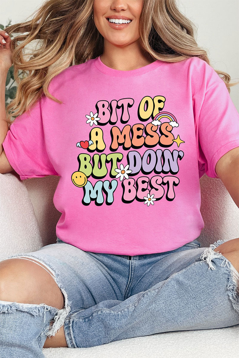 Bit Of A Mess Short Sleeve Relaxed Fit T-Shirt product image 1