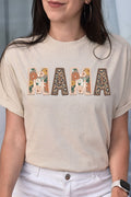 Boho Mama Faux Embroidery Transfer Short Sleeve Relaxed Fit product image 1