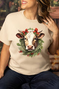 Cow Christmas On The Farm Short Sleeve Relaxed Fit T-Shirt product image 1