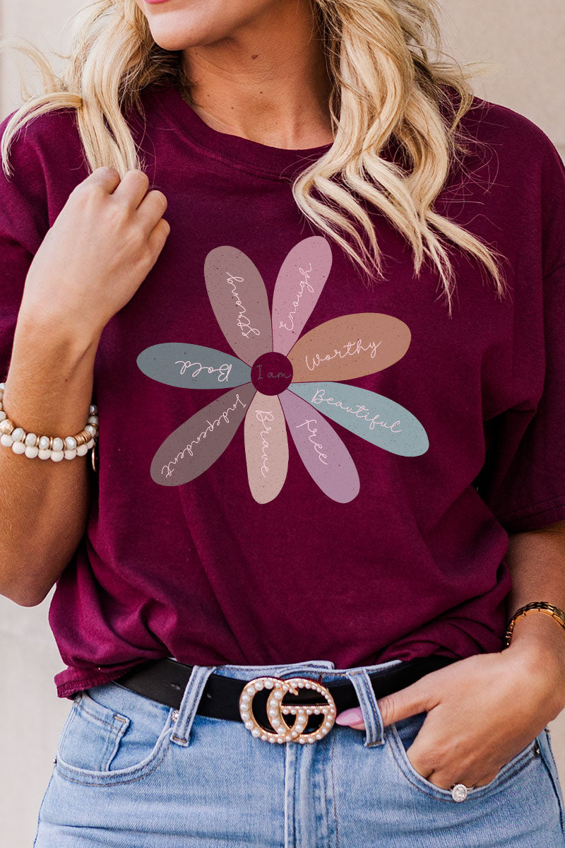 Daisy Positivity Short Sleeve Relaxed Fit T-Shirt product image 1