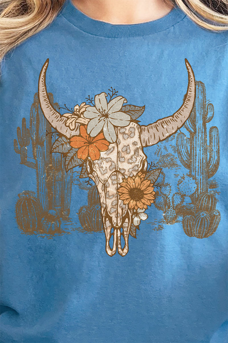 Desert Leopard Skull Short Sleeve Relaxed Fit T-Shirt product image 2