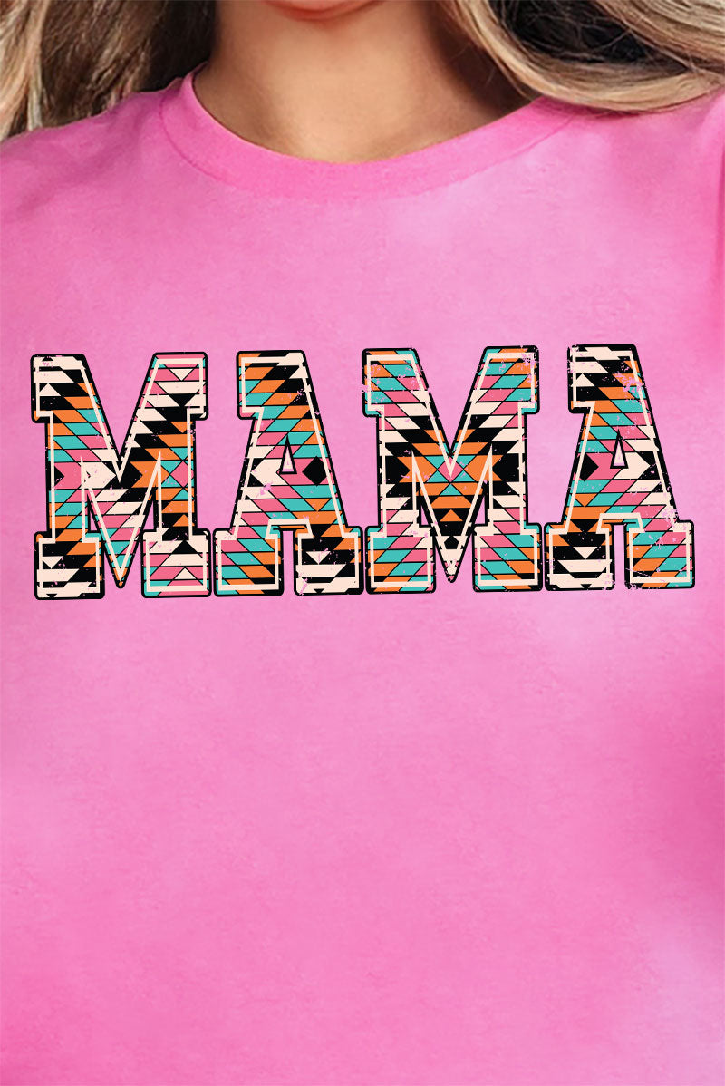 Distressed Aztec Mama Short Sleeve Relaxed Fit T-Shirt product image 2