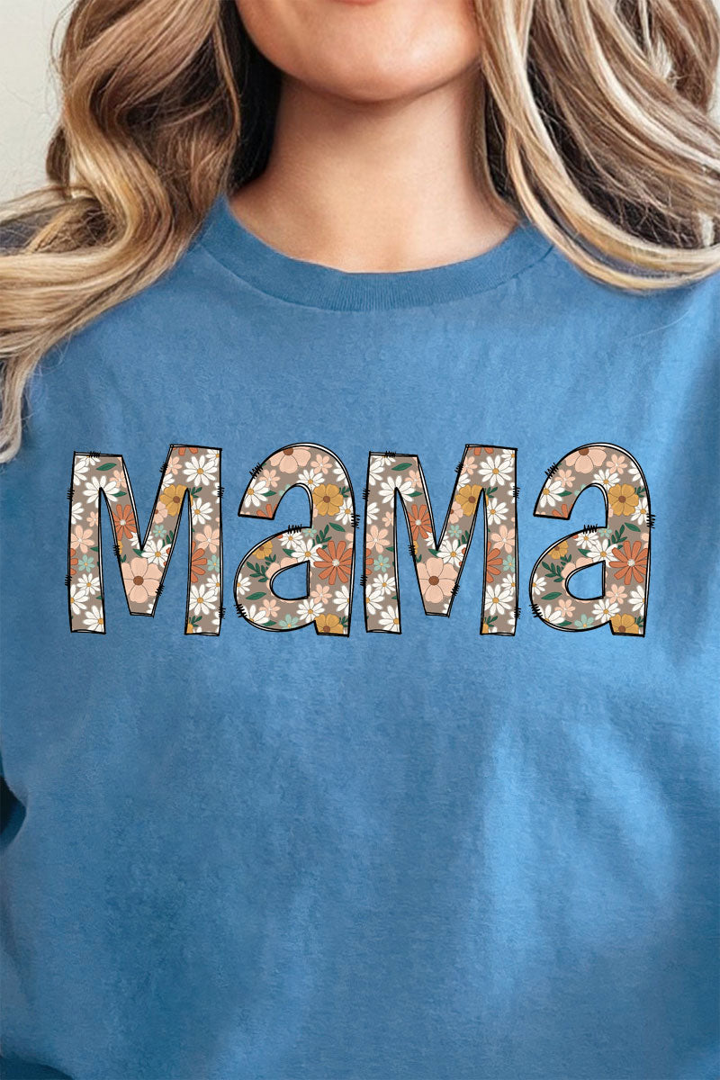 Floral Boho Mama Short Sleeve Relaxed Fit T-Shirt product image 2