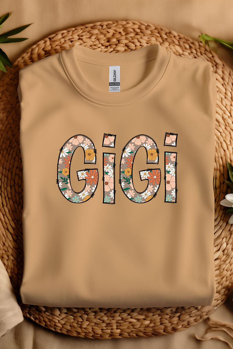 Floral Boho GiGi Short Sleeve Relaxed Fit T-Shirt product image 1
