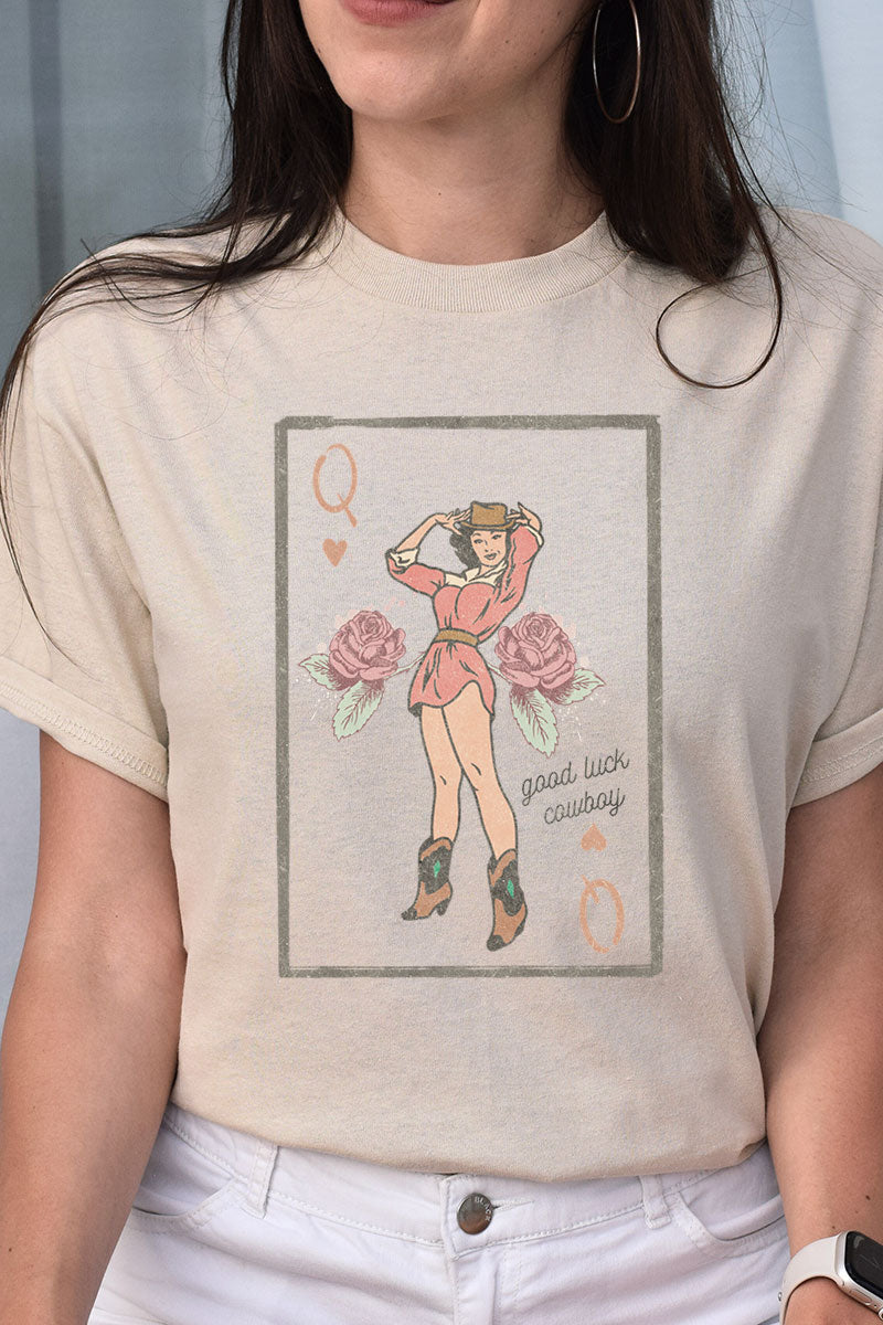 Good Luck Cowboy Short Sleeve Relaxed Fit T-Shirt product image 1