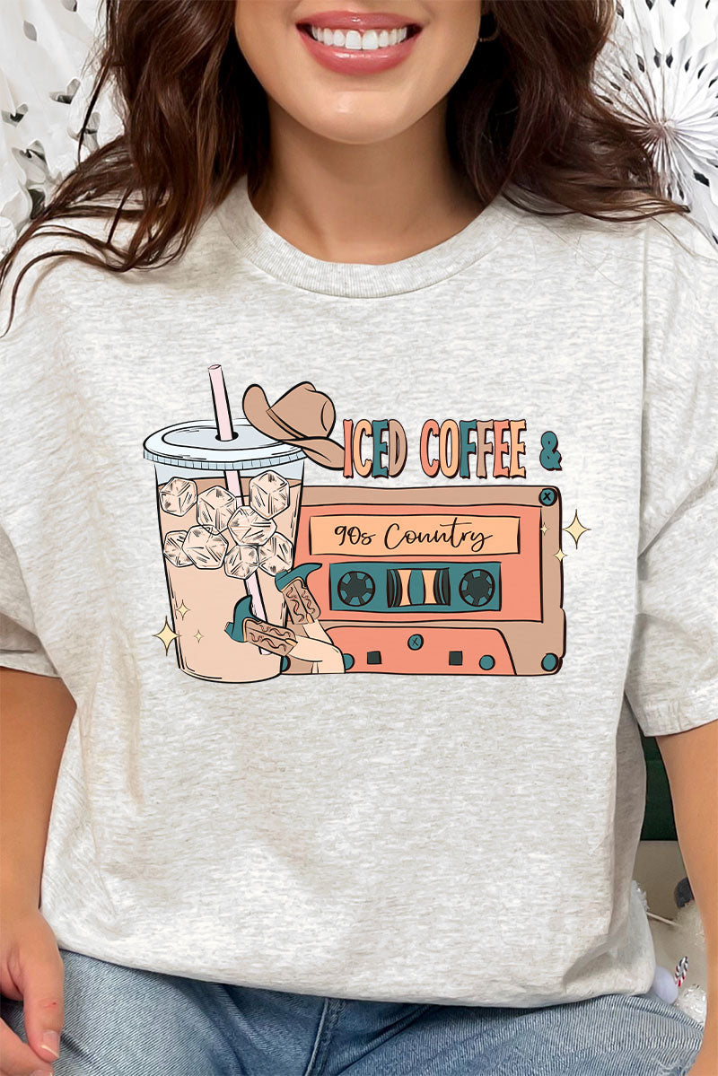 Iced Coffee And 90's Country Short Sleeve Relaxed Fit product image 1