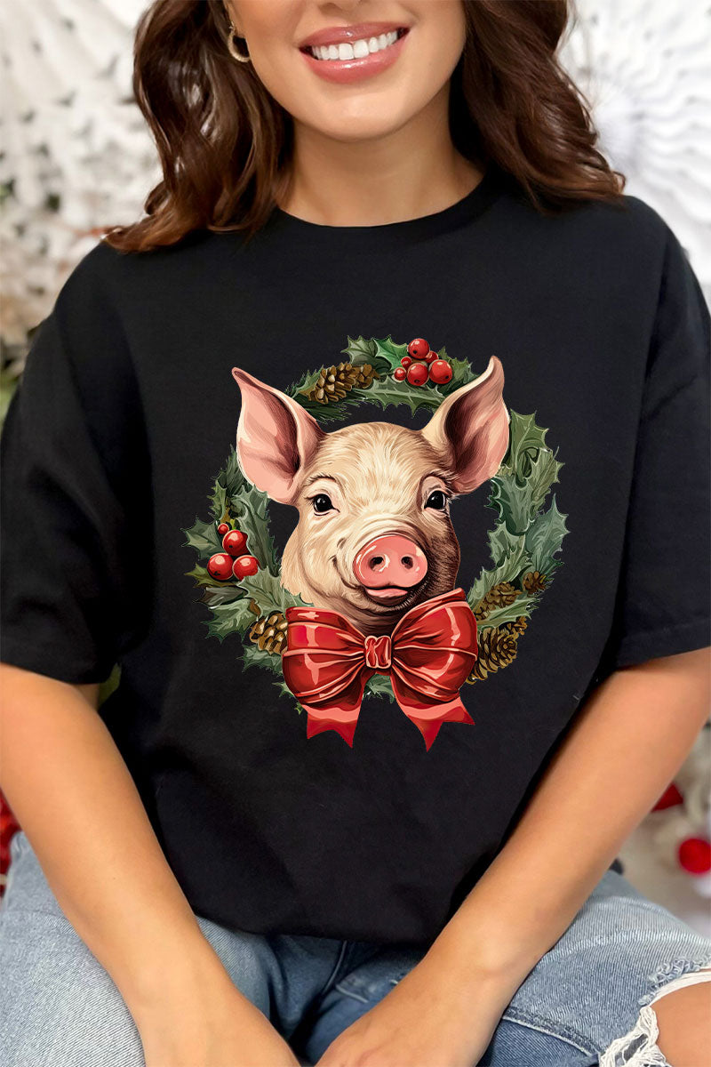 Little Piggy Christmas On The Farm Short Sleeve Relaxed Fit product image 1