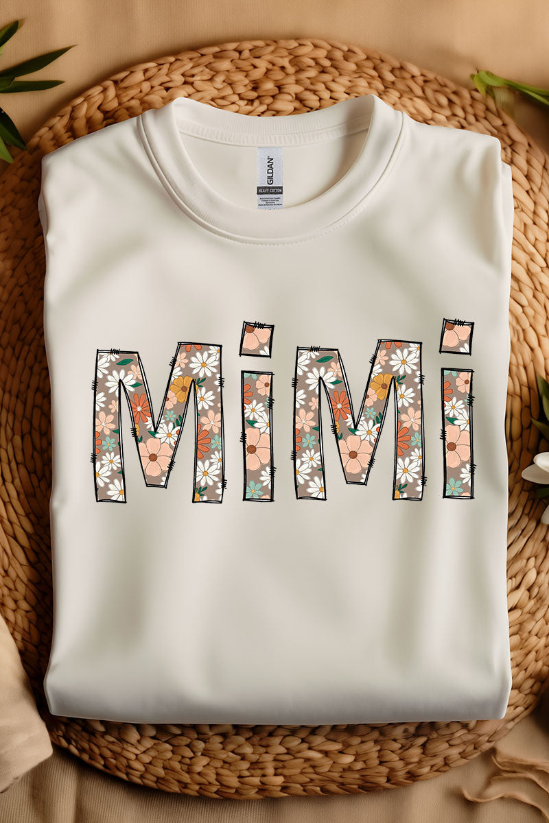 Floral Boho MiMi Short Sleeve Relaxed Fit T-Shirt product image 1