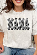 Retro Checkered Mama Short Sleeve Relaxed Fit T-Shirt product image 1