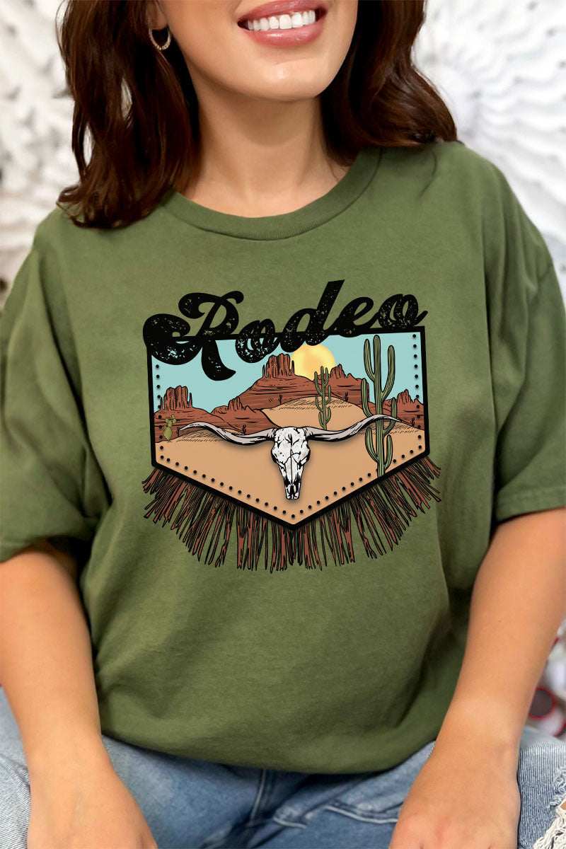 Rodeo Landscape Short Sleeve Relaxed Fit T-Shirt product image 1