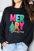 Faux Tinsel Merry Christmas Transfer Heavy Cotton Long product image 1