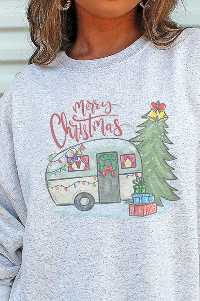 Camper Merry Christmas Unisex NuBlend Crew Sweatshirt product image 2