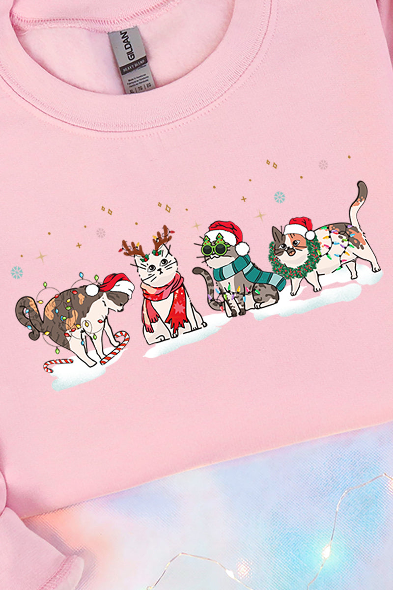 Cat Christmas Unisex NuBlend Crew Sweatshirt product image 2