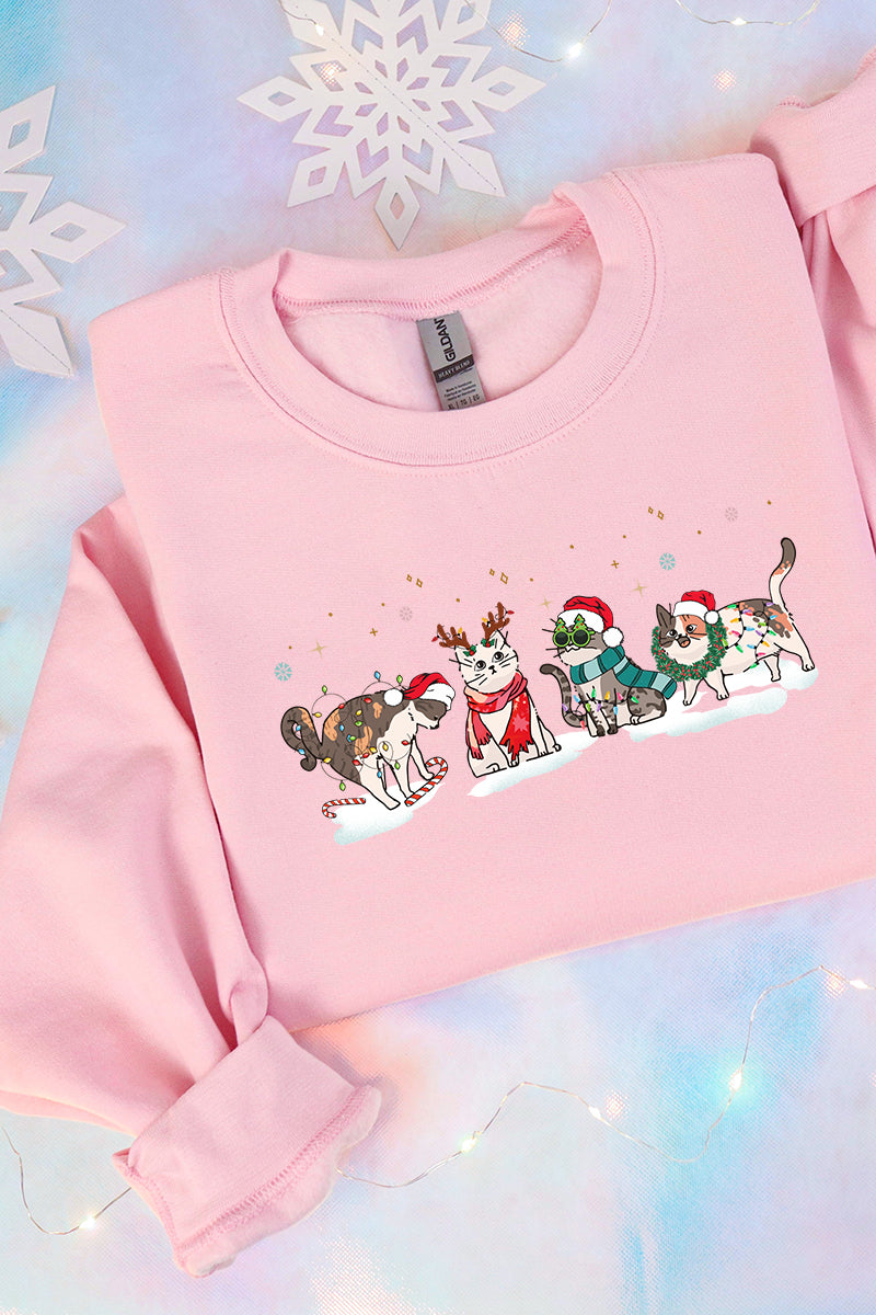 Cat Christmas Unisex NuBlend Crew Sweatshirt product image 1