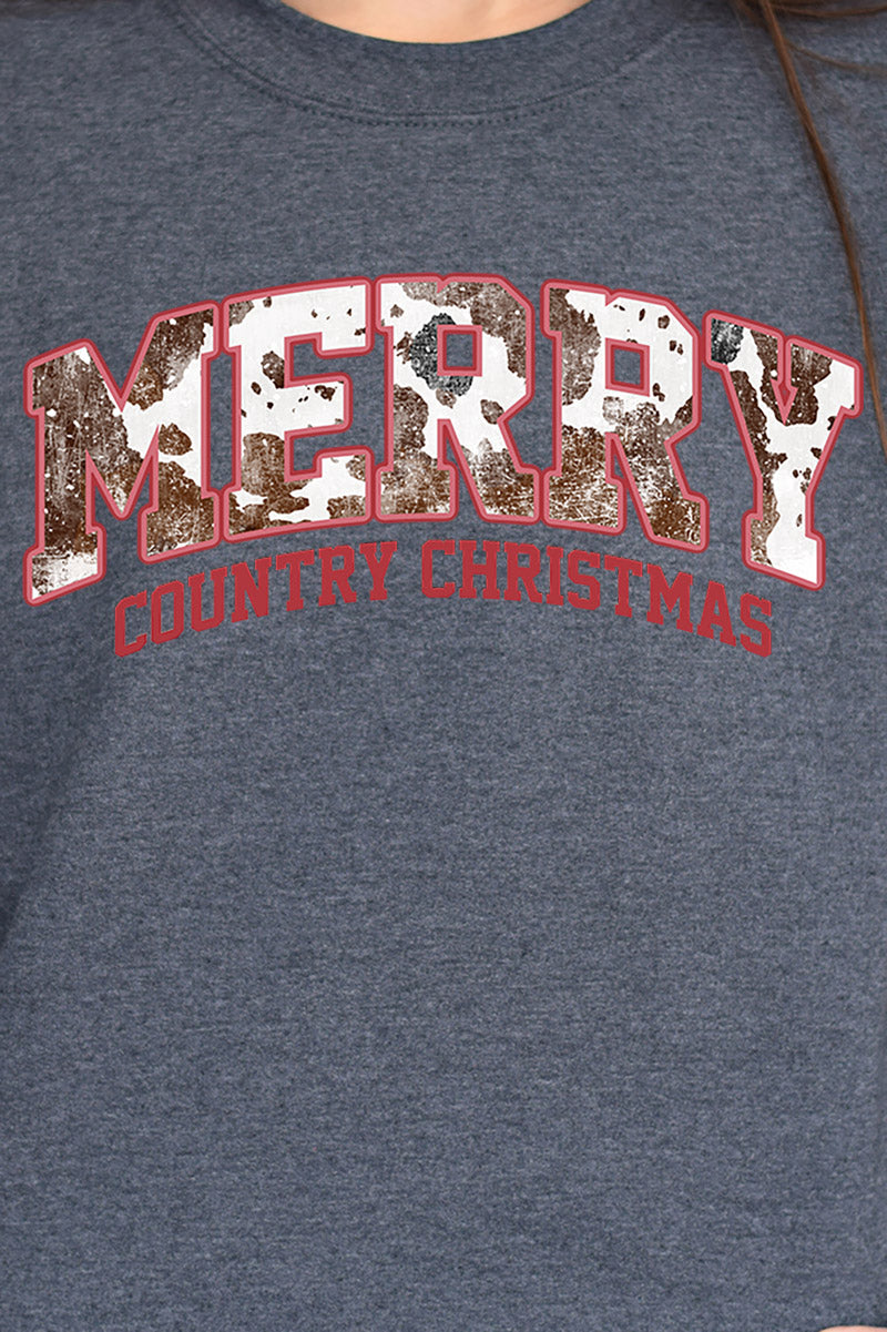 Cow Merry Country Christmas Unisex NuBlend Crew Sweatshirt product image 2