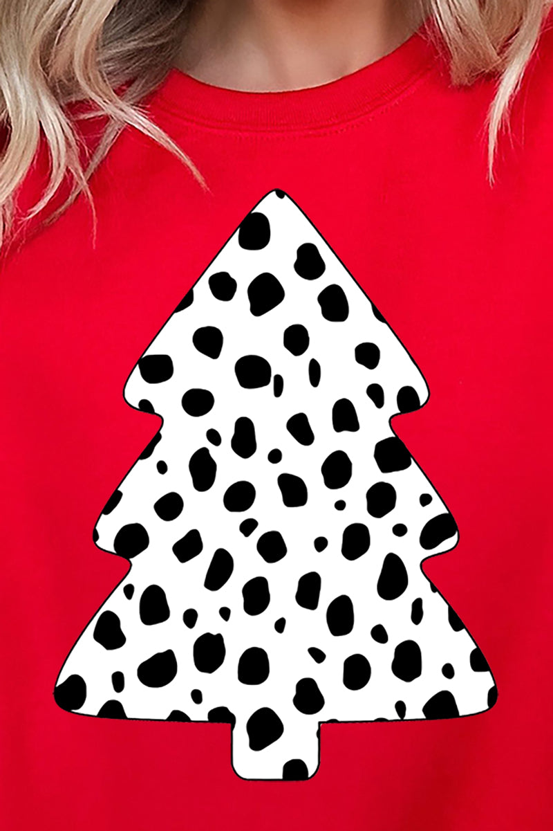 Dalmatian Spots Christmas Tree Unisex NuBlend Crew product image 2