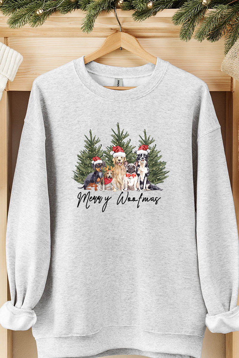 Dog Merry Woofmas Unisex NuBlend Crew Sweatshirt product image 1