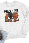 Faux Sequin Peace Love Basketball Transfer Unisex NuBlend product image 1