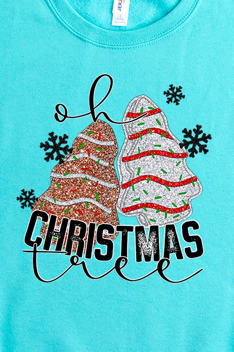 Faux Sequin Oh Christmas Tree Cakes Transfer Unisex NuBlend product image 2