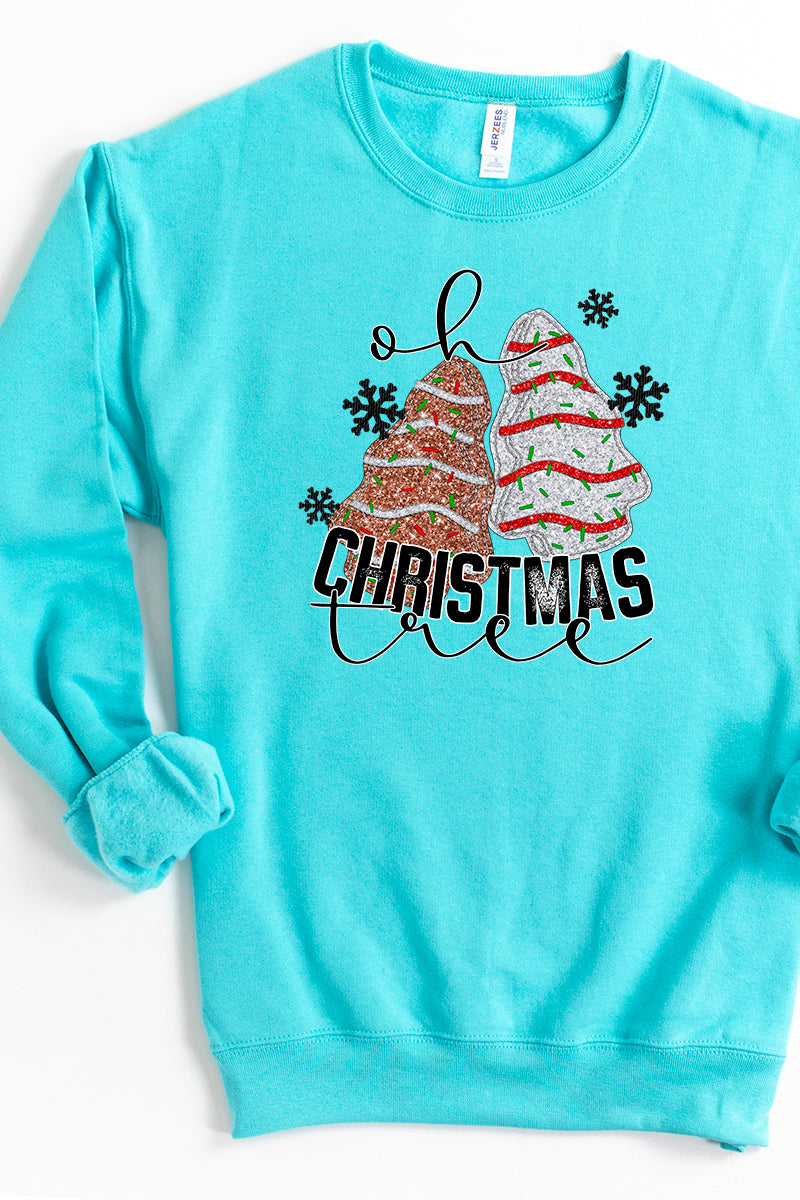 Faux Sequin Oh Christmas Tree Cakes Transfer Unisex NuBlend product image 1