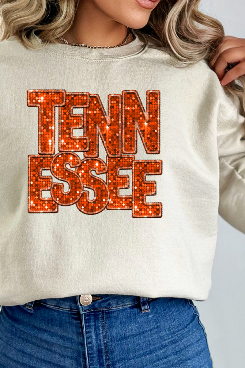 Faux Sequin Tennessee Transfer Unisex NuBlend Crew product image 1